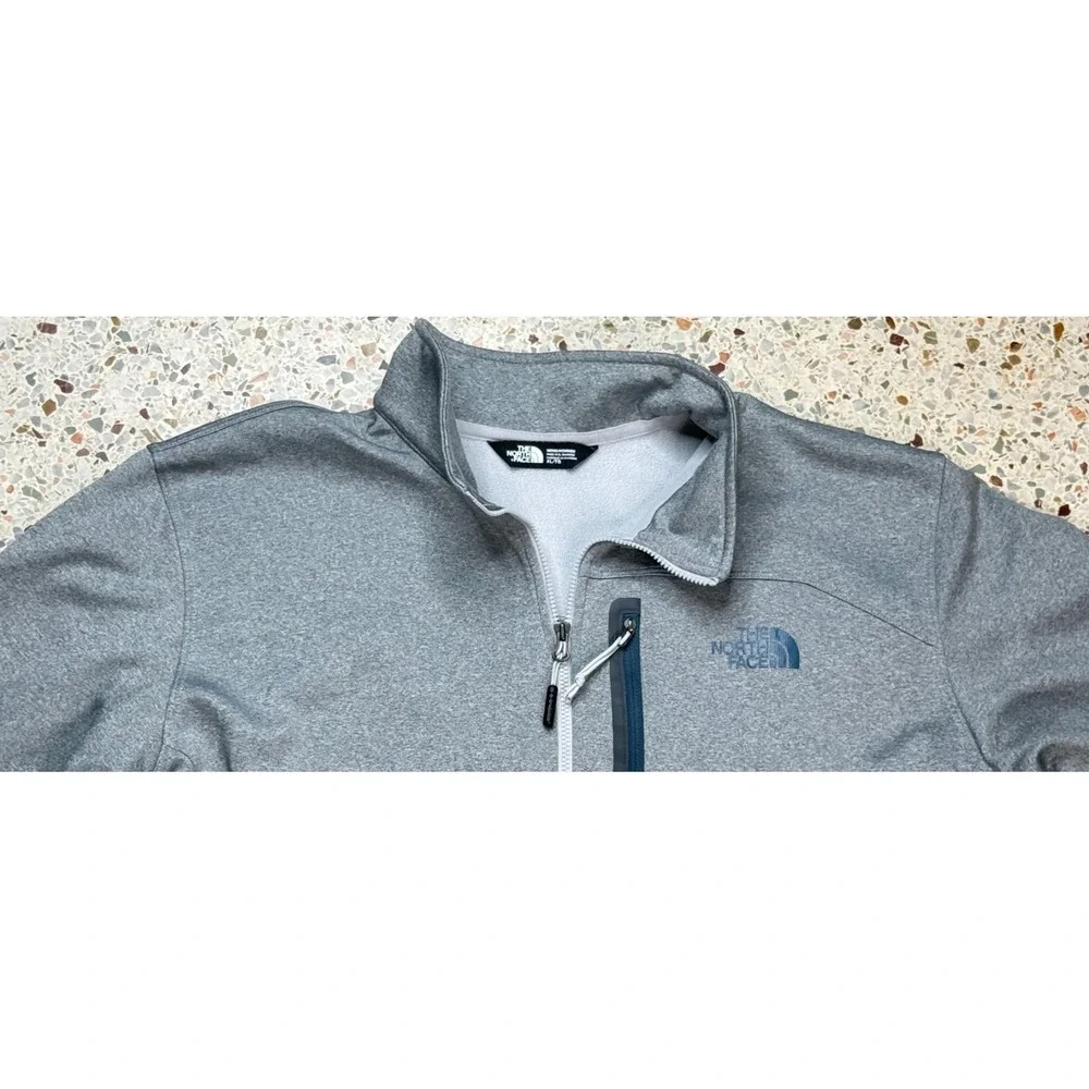 The North Face Men's 1/2 Zip Long Sleeve Zipper Front Pocket Fleece Size XL‎